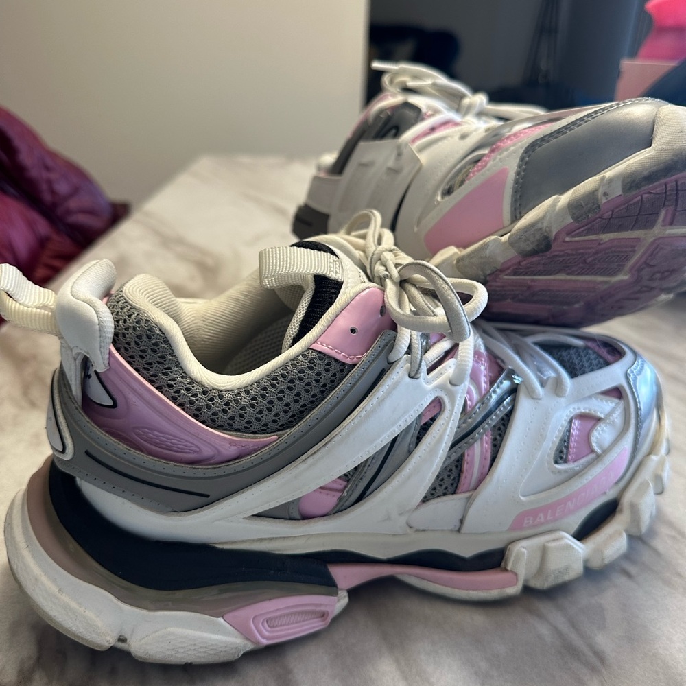 Balenciaga Pink and Gray Sneakers